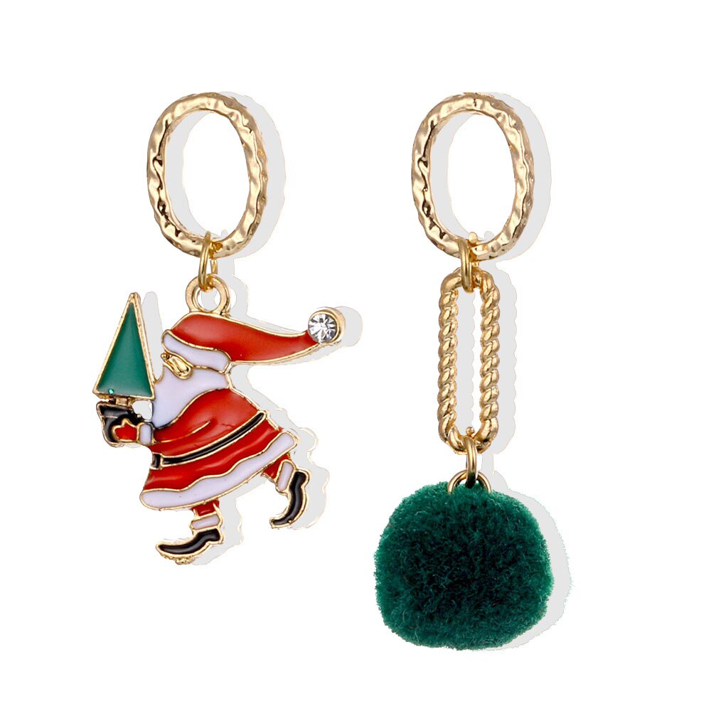 Christmas Tree Dangle Earrings