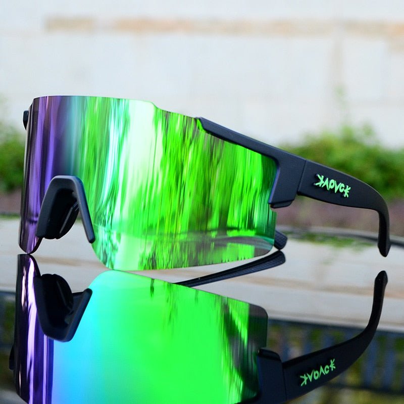 Sporty Reflective Bike Sunglasses