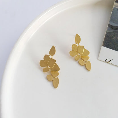 Vintage Style Leaf Drop Earrings