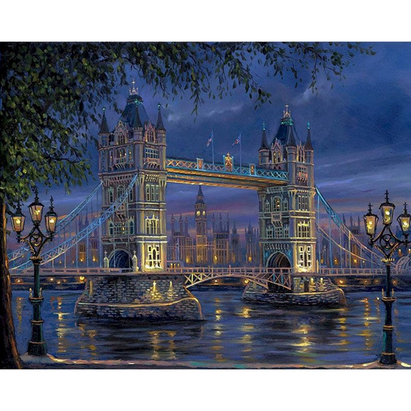 Urban Skyline Paint by Numbers Kit