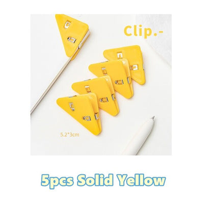 Colorful Page Triangle Book Mark Clip