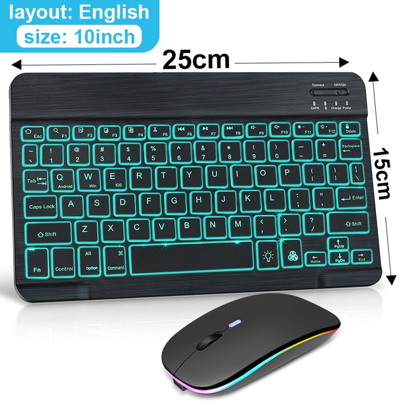 Compact Wireless Bluetooth Keyboard Mouse Combo - Halri