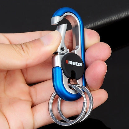 Strong Metal Dual Ring Key Holder Chain