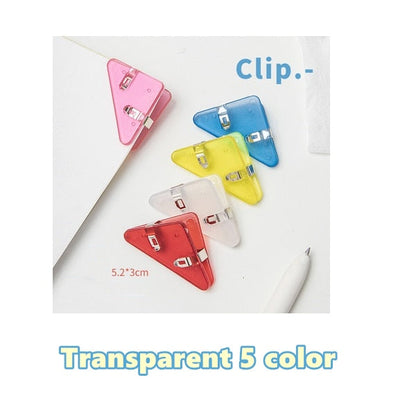 Colorful Page Triangle Book Mark Clip