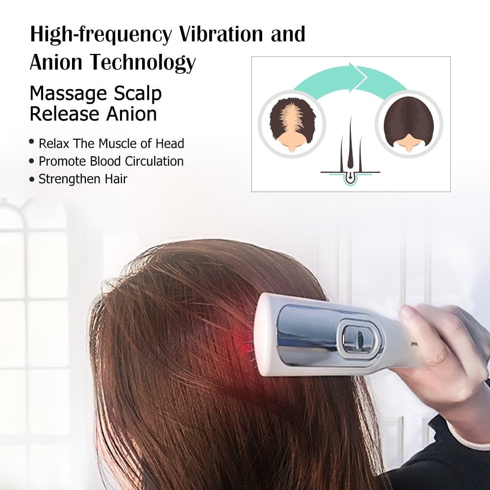 Hair Loss Prevention Scalp Massage Comb Portable Infrared Head Massager Brush For Scalp Treatment
