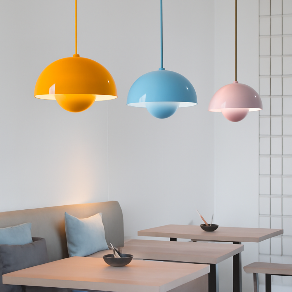 Nordic Semi Circle Hanging Light Fixtures Modern Home Lamp