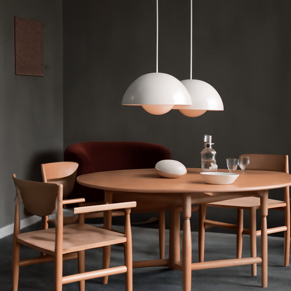 Nordic Semi Circle Hanging Light Fixtures Modern Home Lamp