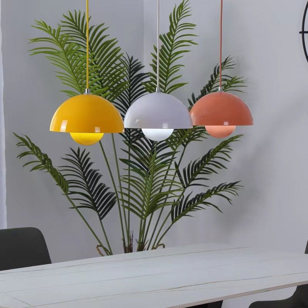 Nordic Semi Circle Hanging Light Fixtures Modern Home Lamp