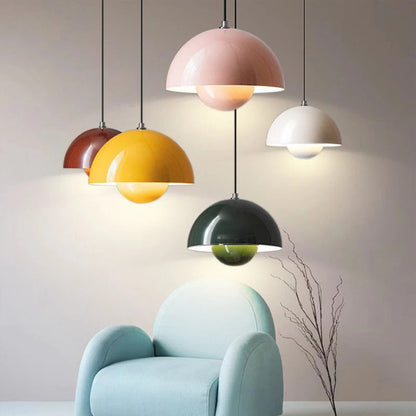 Nordic Semi Circle Hanging Light Fixtures Modern Home Lamp