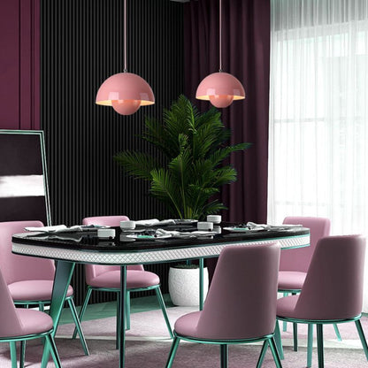 Nordic Semi Circle Hanging Light Fixtures Modern Home Lamp