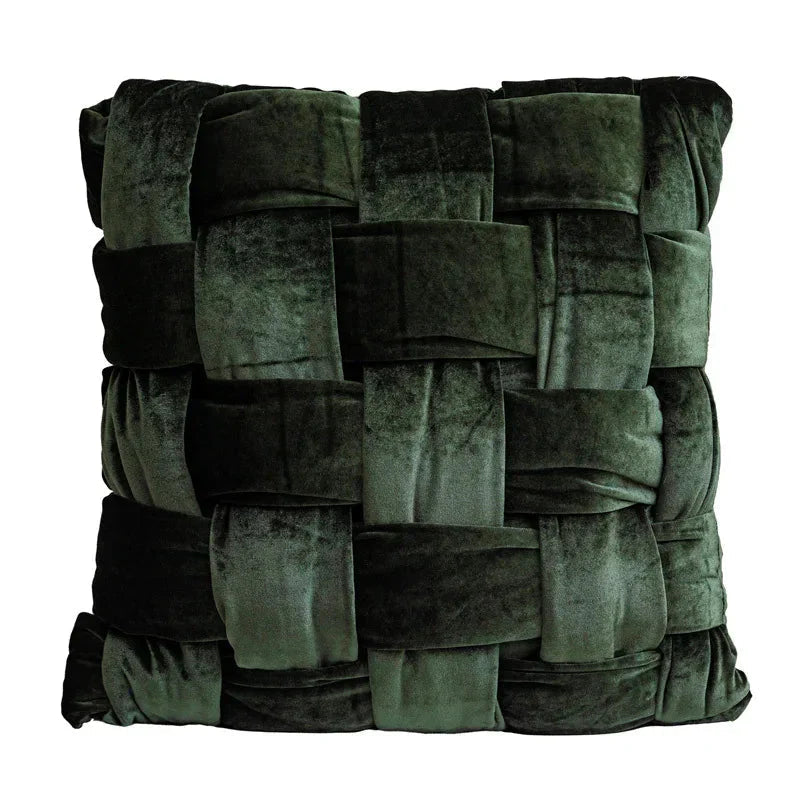 Hand-Knotted Silk Velvet Cushion Cover – Luxurious Softness in Elegant Colors for Sofas and Armchairs 3
