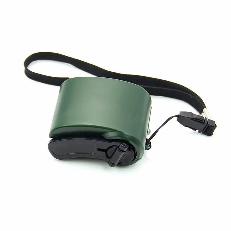 Compact Hand Crank Power Bank with USB and LED Light
