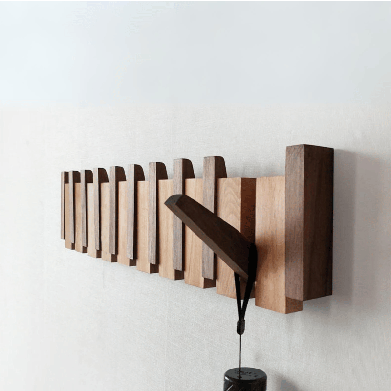 Rustic Wood Hallway Coat Hook - Halri