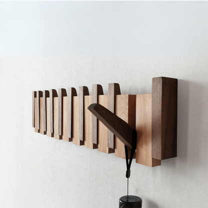 Rustic Wood Hallway Coat Hook - Halri