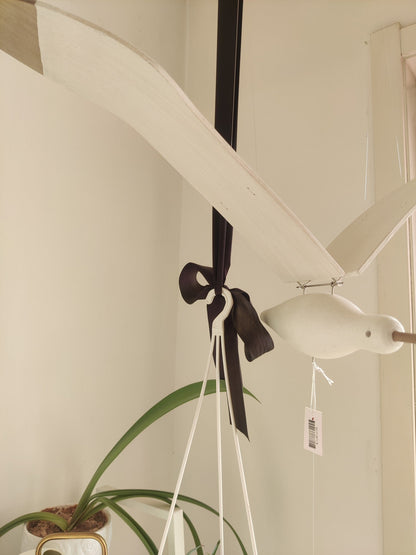 Beachy Wooden Seagull Decor Ornament