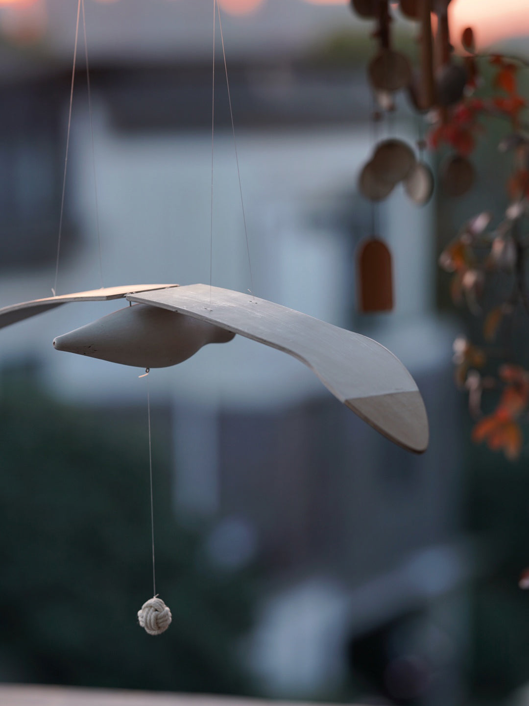 Beachy Wooden Seagull Decor Ornament