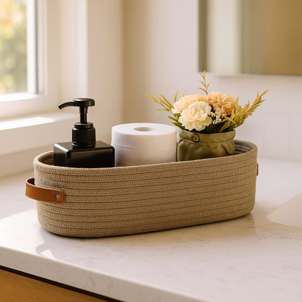 Natural Woven Storage Basket Container - Halri