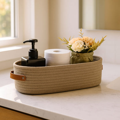 Natural Woven Storage Basket Container - Halri