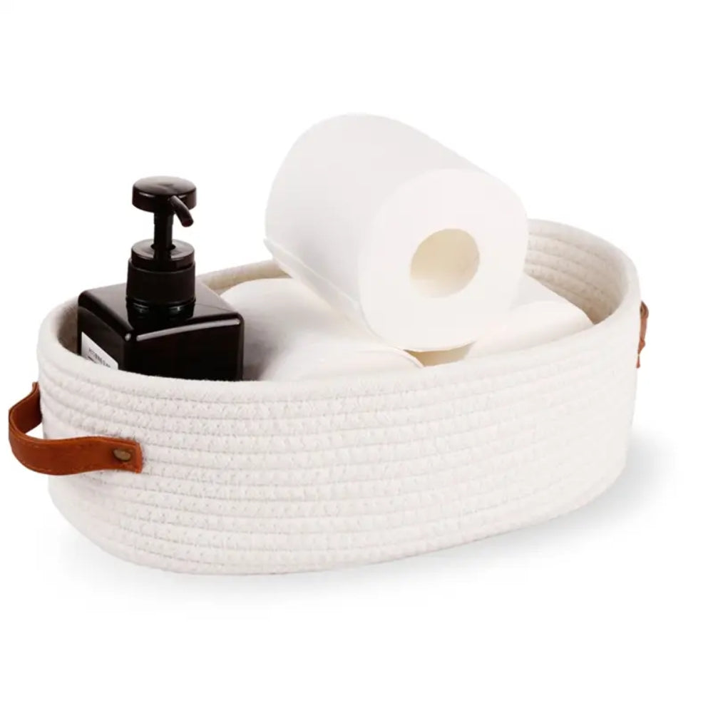 Natural Woven Storage Basket Container