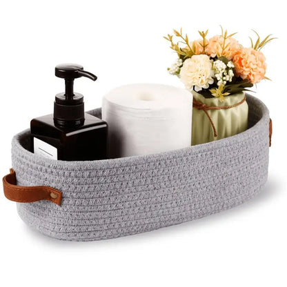 Natural Woven Storage Basket Container