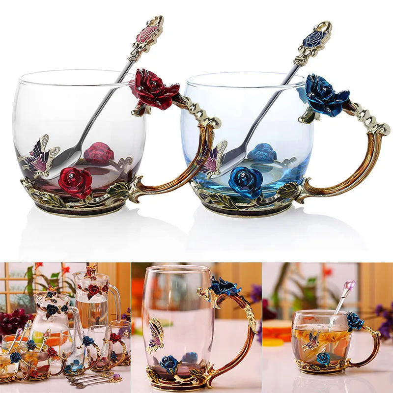 Clear Glass Mug Gift Set for Mom