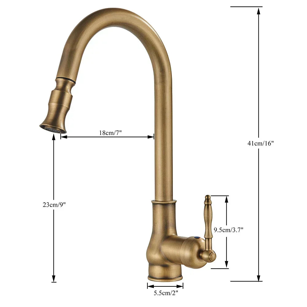Classic Gold Kitchen Faucet