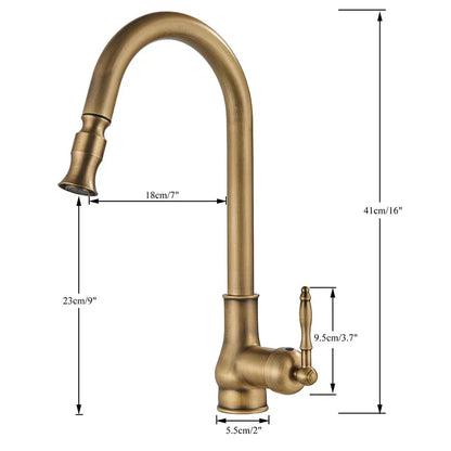 Classic Gold Kitchen Faucet