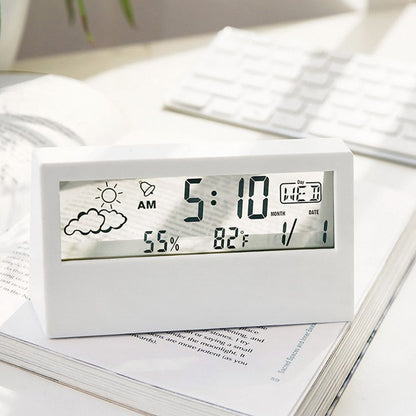 Clear Glass LED Digital Desk Clock