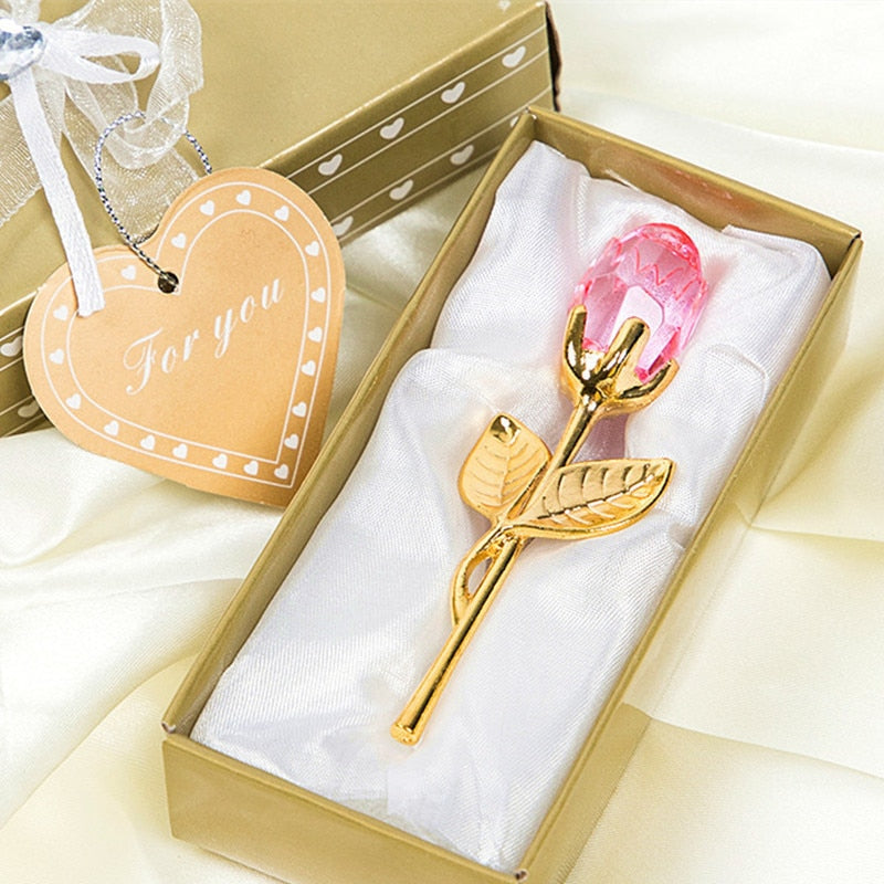 Beautiful Crystal Rose in Gift Box
