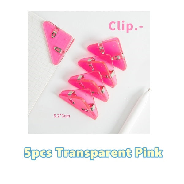 Colorful Page Triangle Book Mark Clip