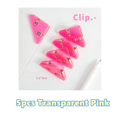 Colorful Page Triangle Book Mark Clip