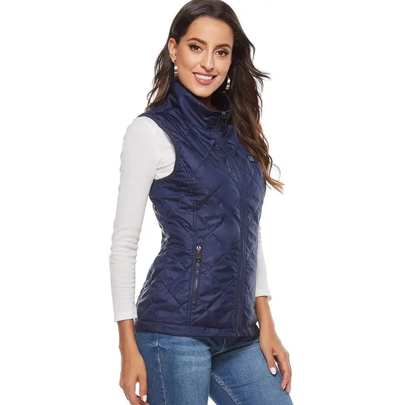 Warm Women's Heated Vest with USB Power