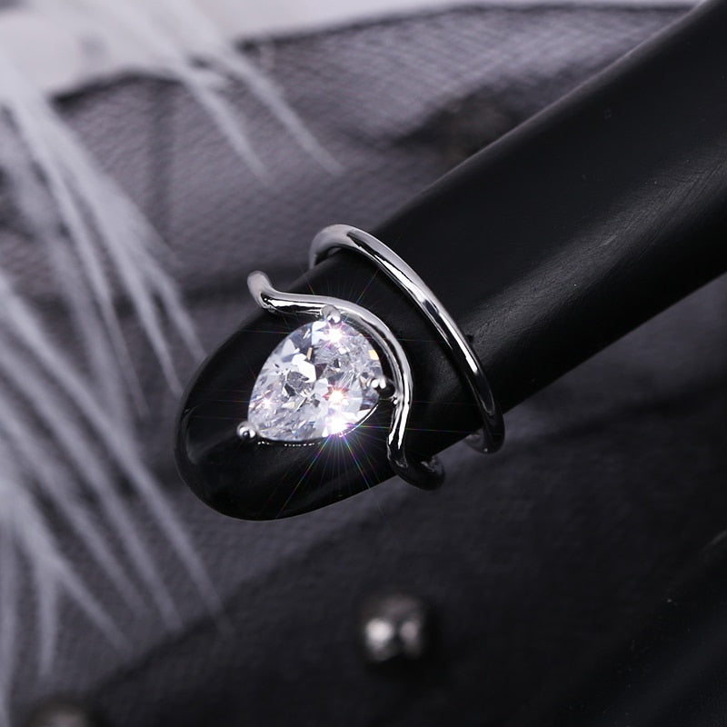 Edgy Metal Slim Stacking Rings