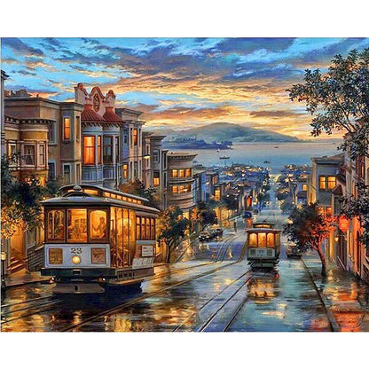 Urban Skyline Paint by Numbers Kit