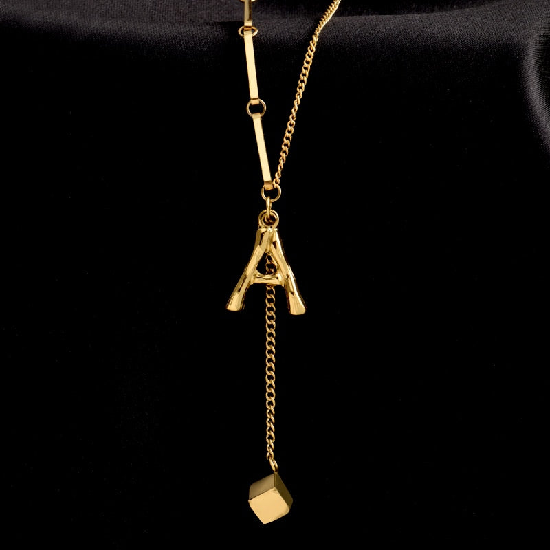 Personalized Monogram Letter Necklace