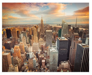 Urban Skyline Paint by Numbers Kit