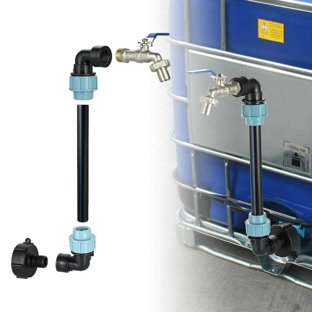 Durable IBC Tank Faucet Adapter with Brass Tap and Tight Seal - Halri