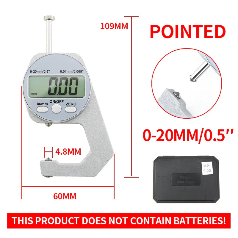 Accurate Digital Thickness Gauge Tool