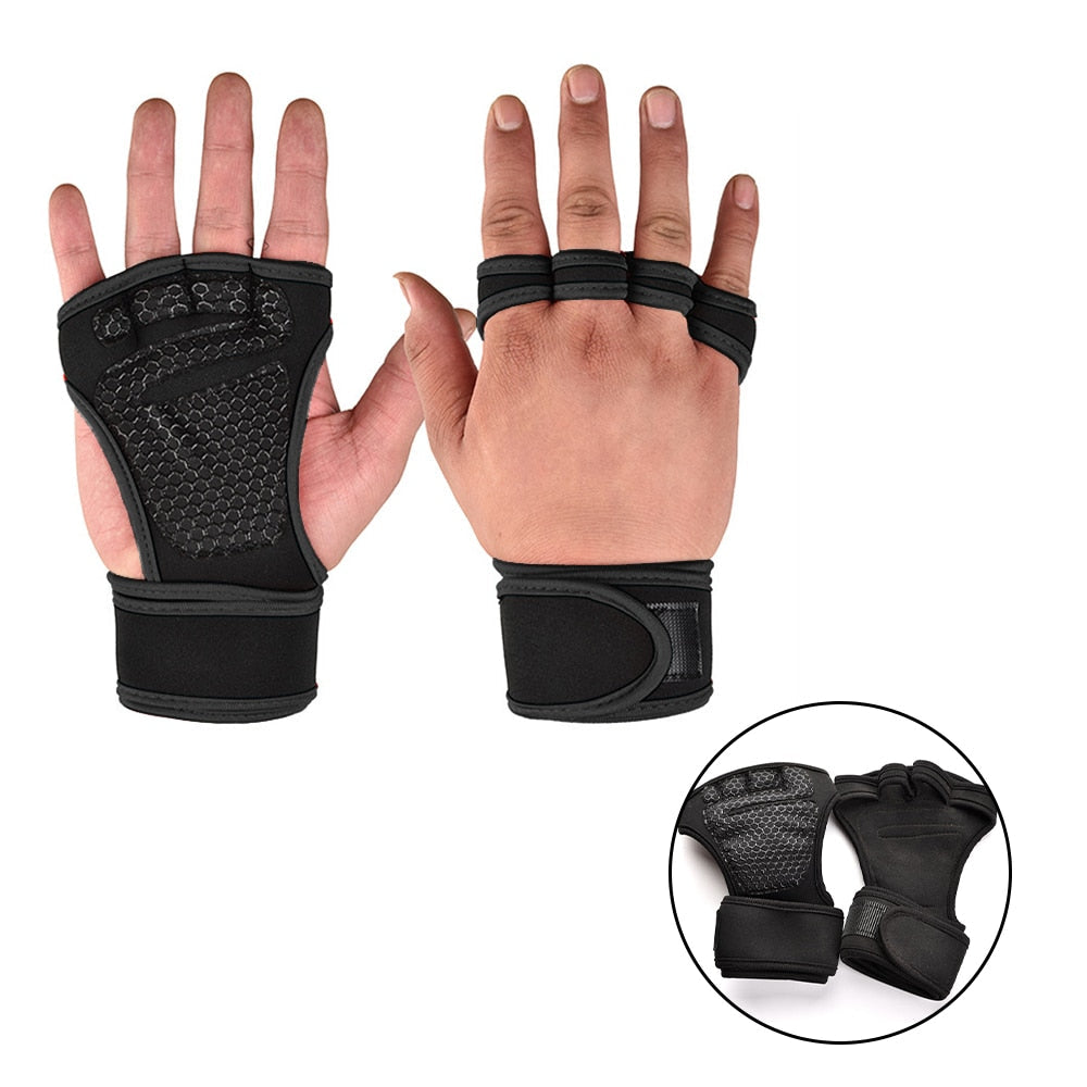 High Grip Ventilated Workout Training Gloves