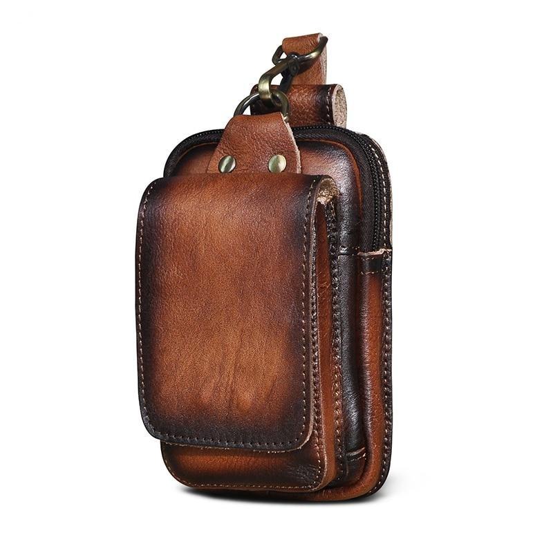 Real Leather Crossbody Bag for Men