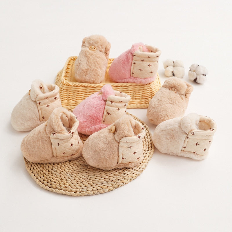 Cozy Baby Booties Soft Warm Toddler Shoes - Halri