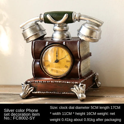 Unique Antique Style Telephone Music Decor