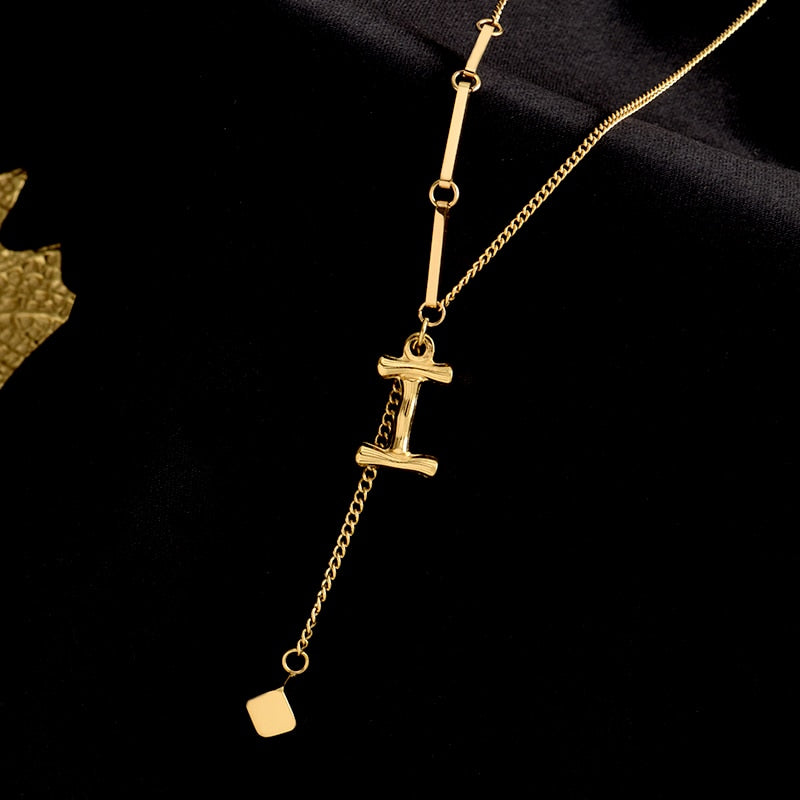 Personalized Monogram Letter Necklace