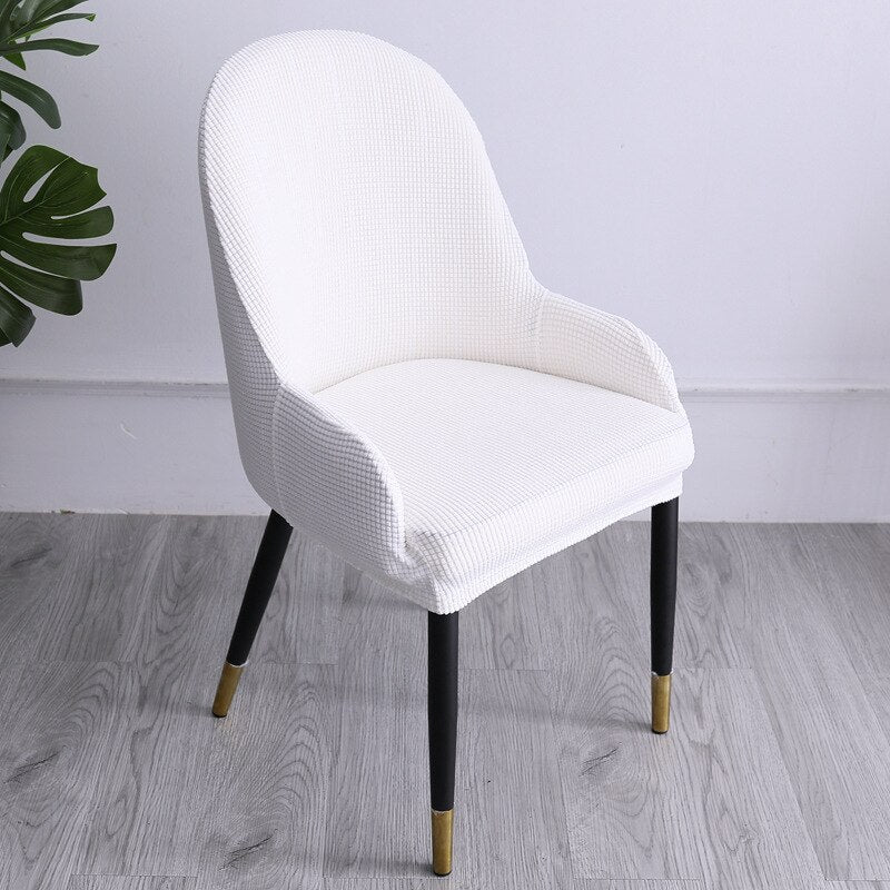 Stretchy Snug Fit Curved Chair Slipcover