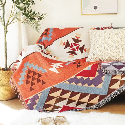 Cozy Fall Pumpkin Throw Blanket