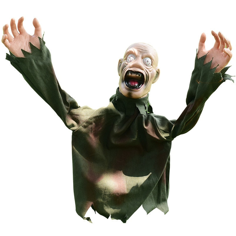 Spooky Animated Zombie Yard Halloween Decor