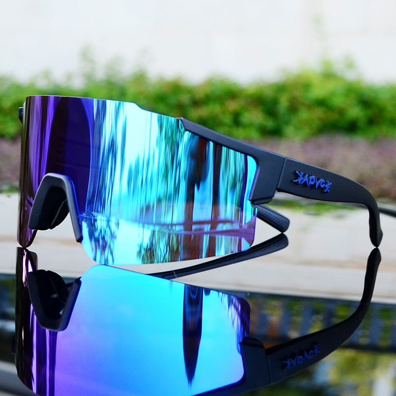 Sporty Reflective Bike Sunglasses