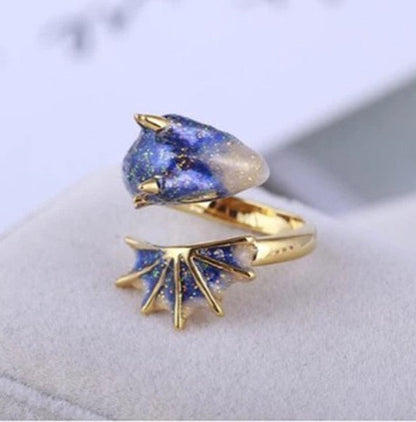 Mythical Dragon Adjustable Color Ring