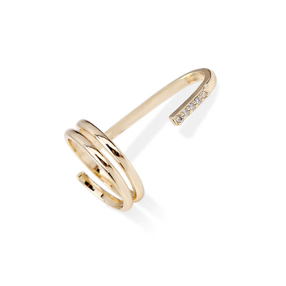 Edgy Metal Slim Stacking Rings