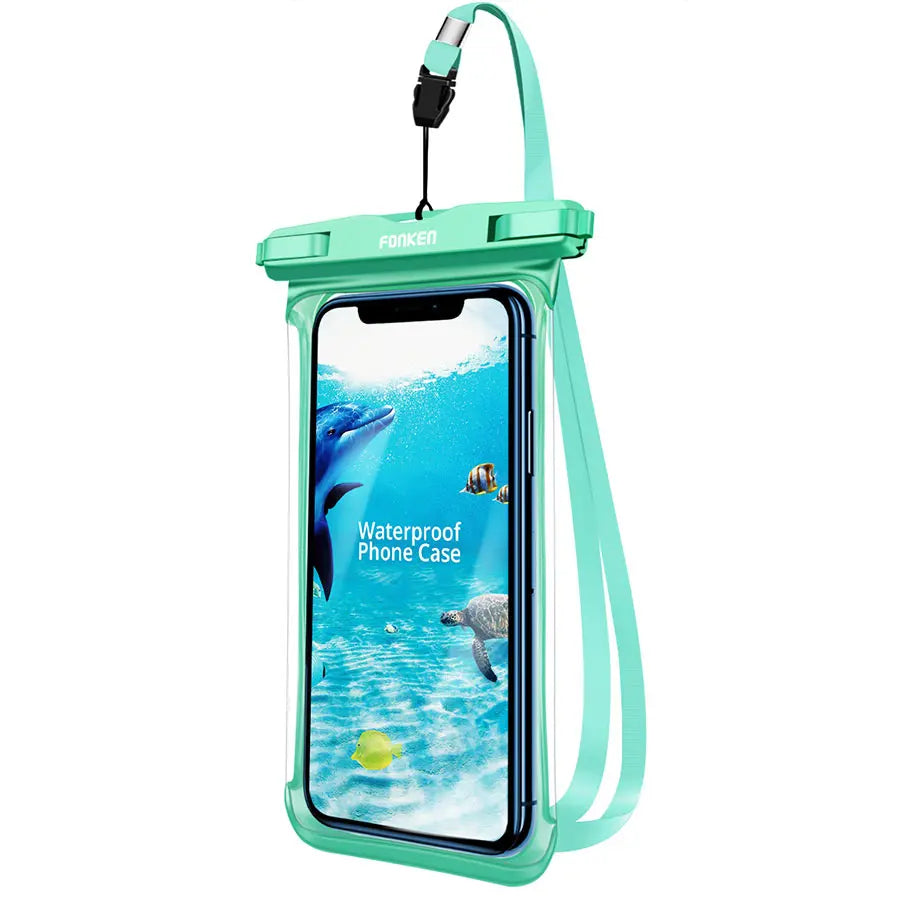 Waterproof Phone Pouch with Clear View and Neck Strap